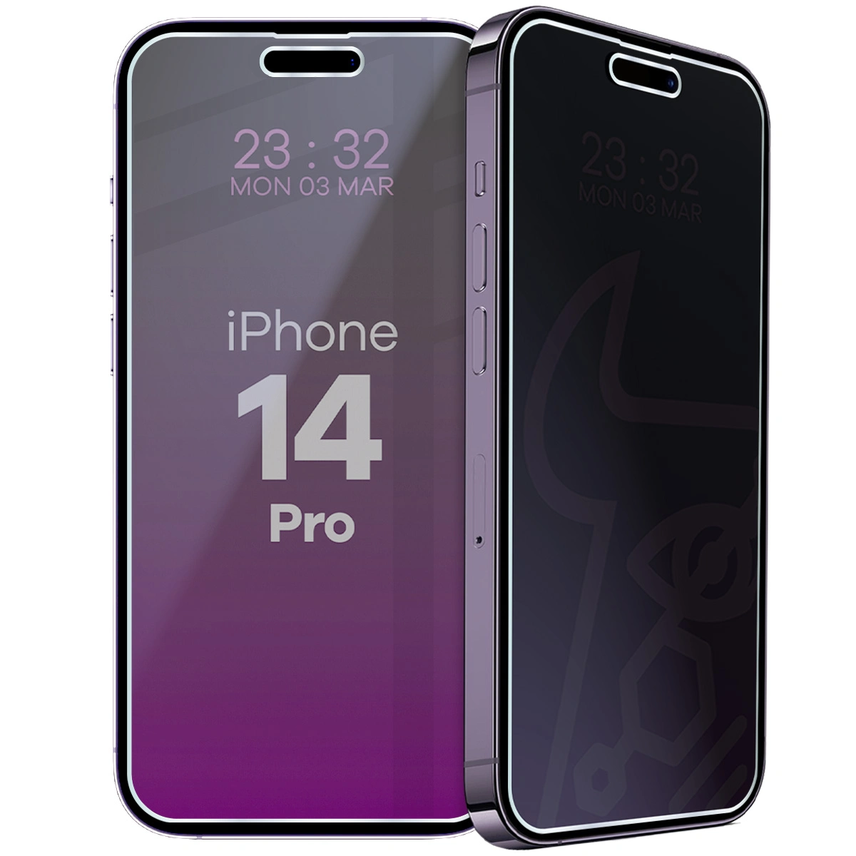 Szkło hybrydowe prywatyzujące Bizon Hybrid Shadow do iPhone 14 Pro